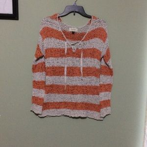 Ladies sweater size m wide strip sweater